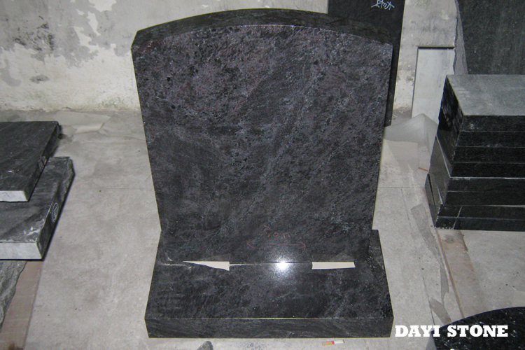 upright headstones Bahama Blue Granite Tombstone